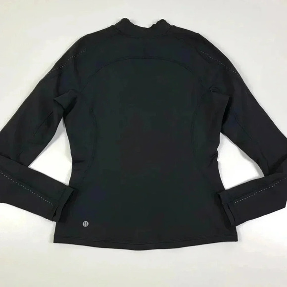 Lululemon chase the chill long sleeve black sweatshirt size 6 - Picture 1 of 5